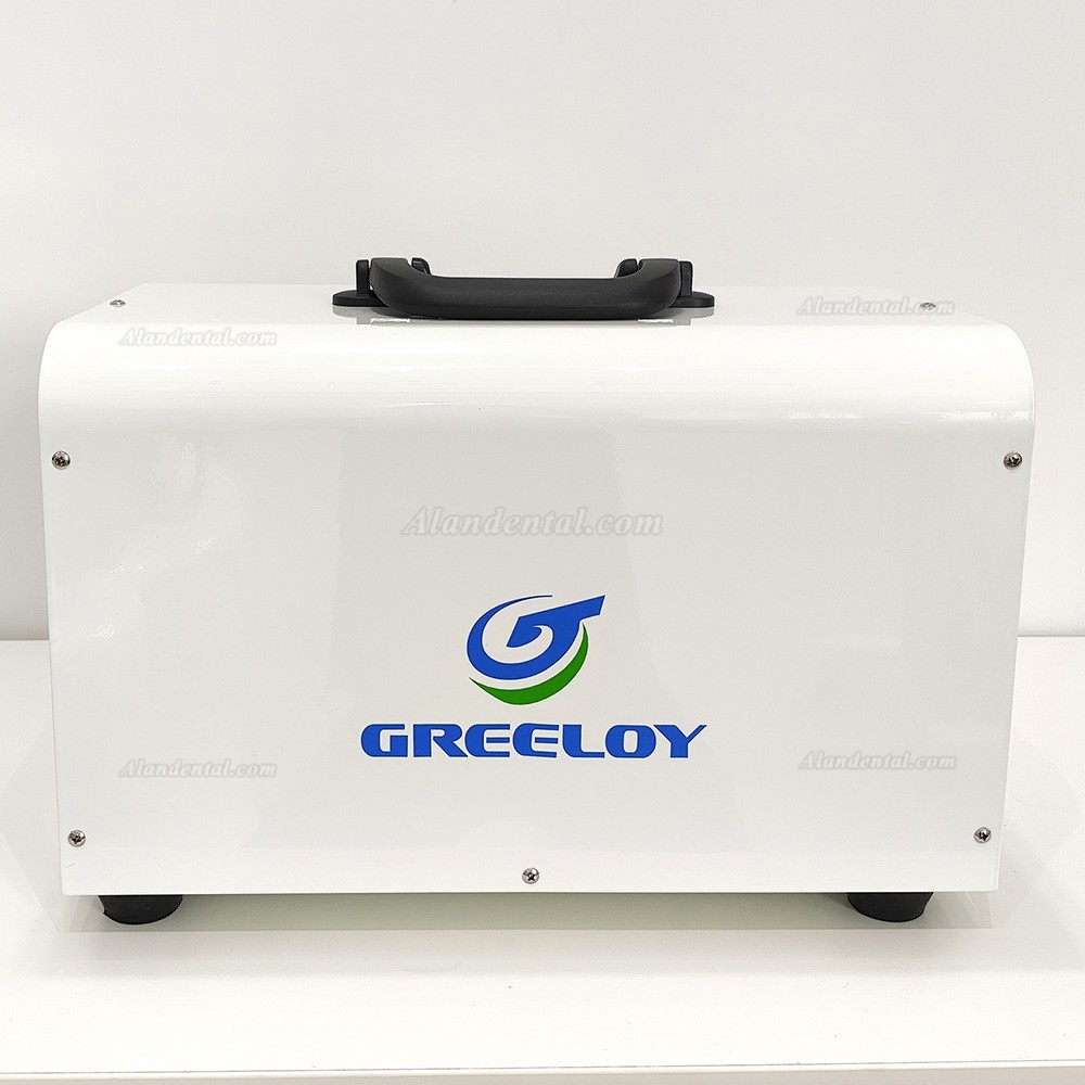 Greeloy Portable Dental Unit Cart GU-P302 with Air Compressor GU-P300+ Curing Light+ Scaler Handpiece